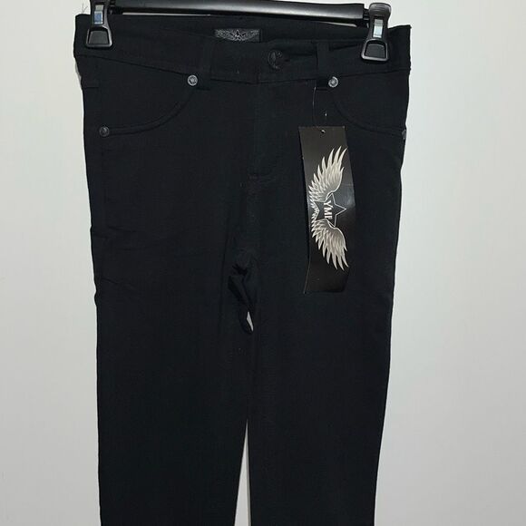 YMI Women's Black Stretch Slim Fit Skinny Leg Jeans Dark Wash Size Small NWT - Picture 1 of 7